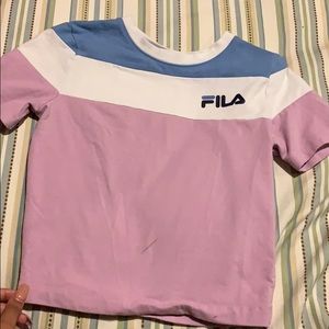 Vintage filas crop top